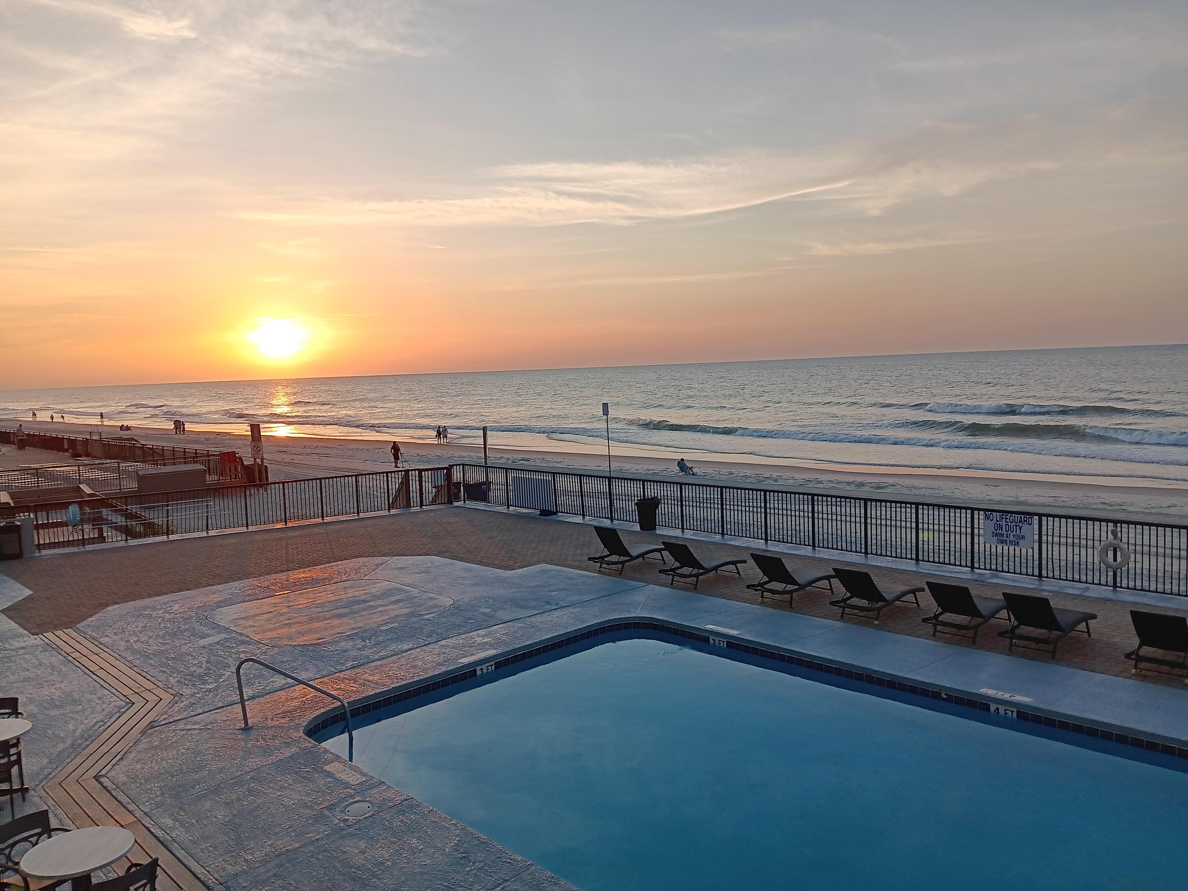 Beautiful early morning view from our balcony