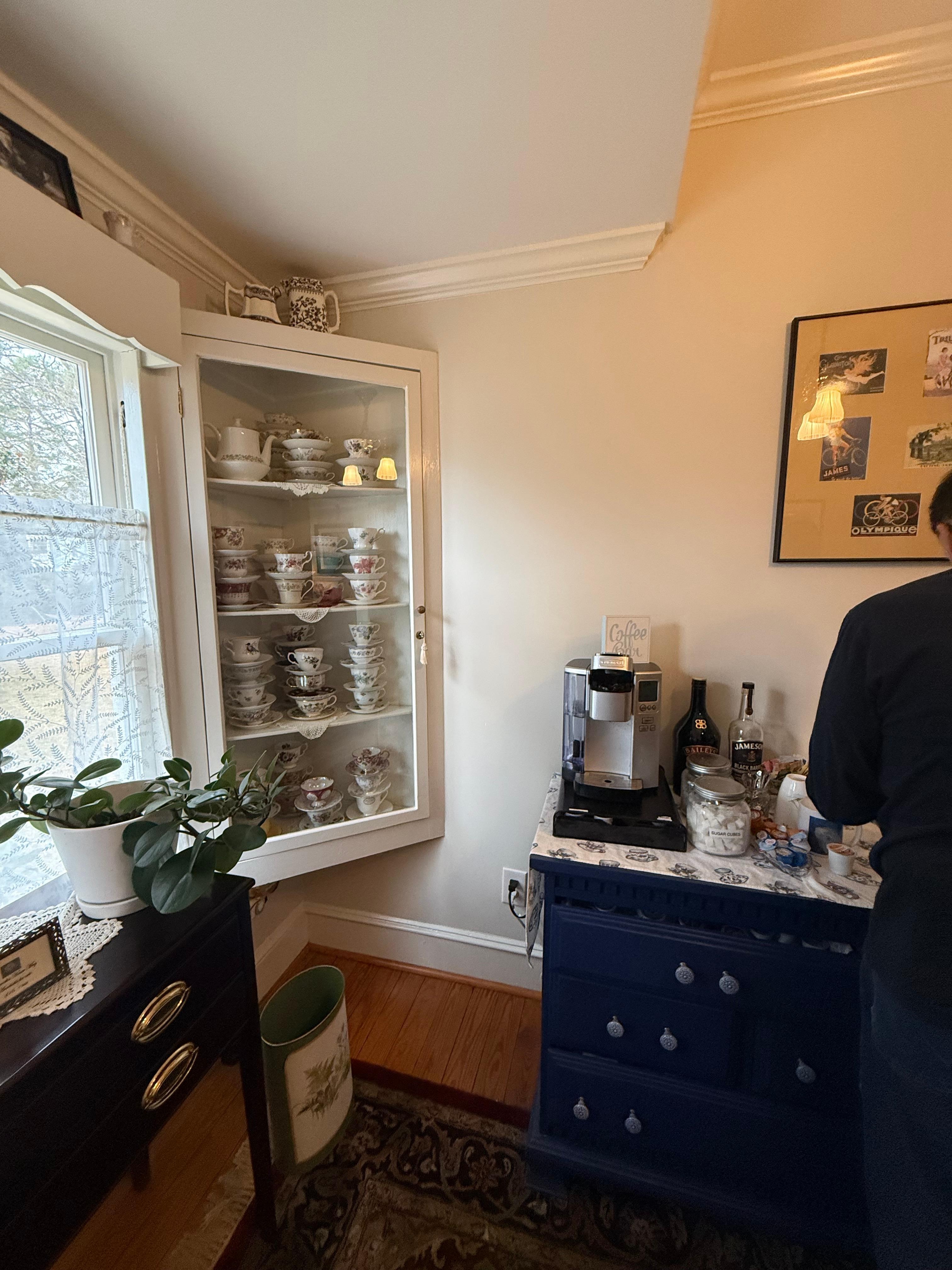 A whole room full of little extras, hot coffee, tea, juice, sodas, snacks, etc.  Everything at no cost to the guest and high quality ingredients. Plus the ambiance of the room is precious