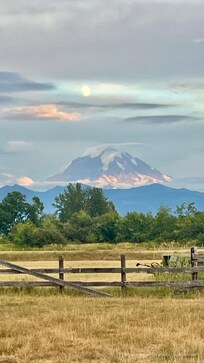 Photo owner Liz took of the moon on the mountain. Beautiful evening!