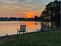 Beautiful sunset on the creek.