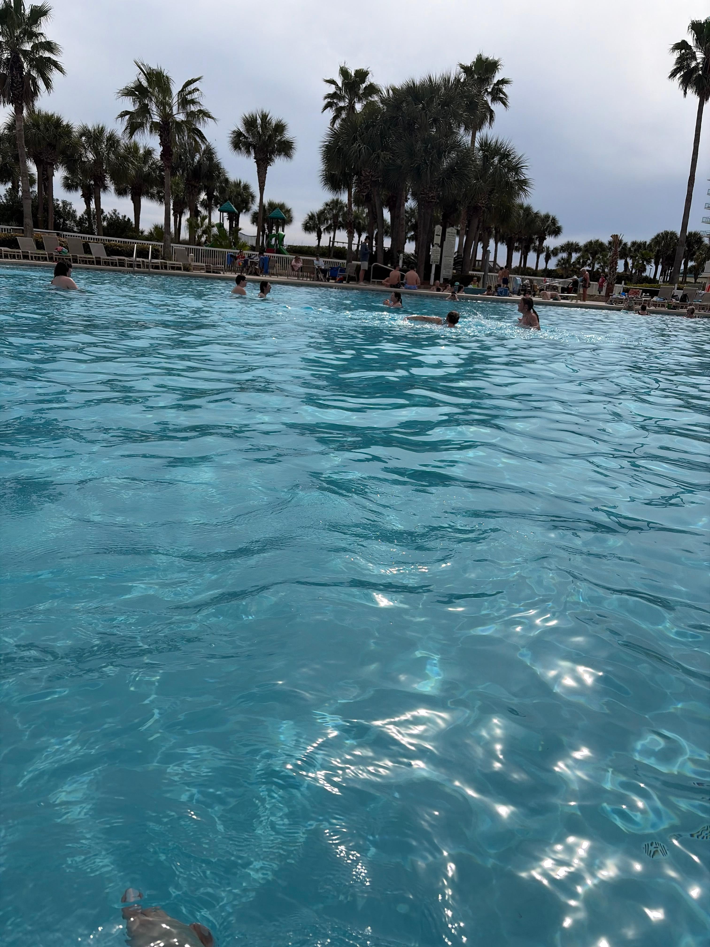 Beautiful, large, and clean pool and hot tub.  