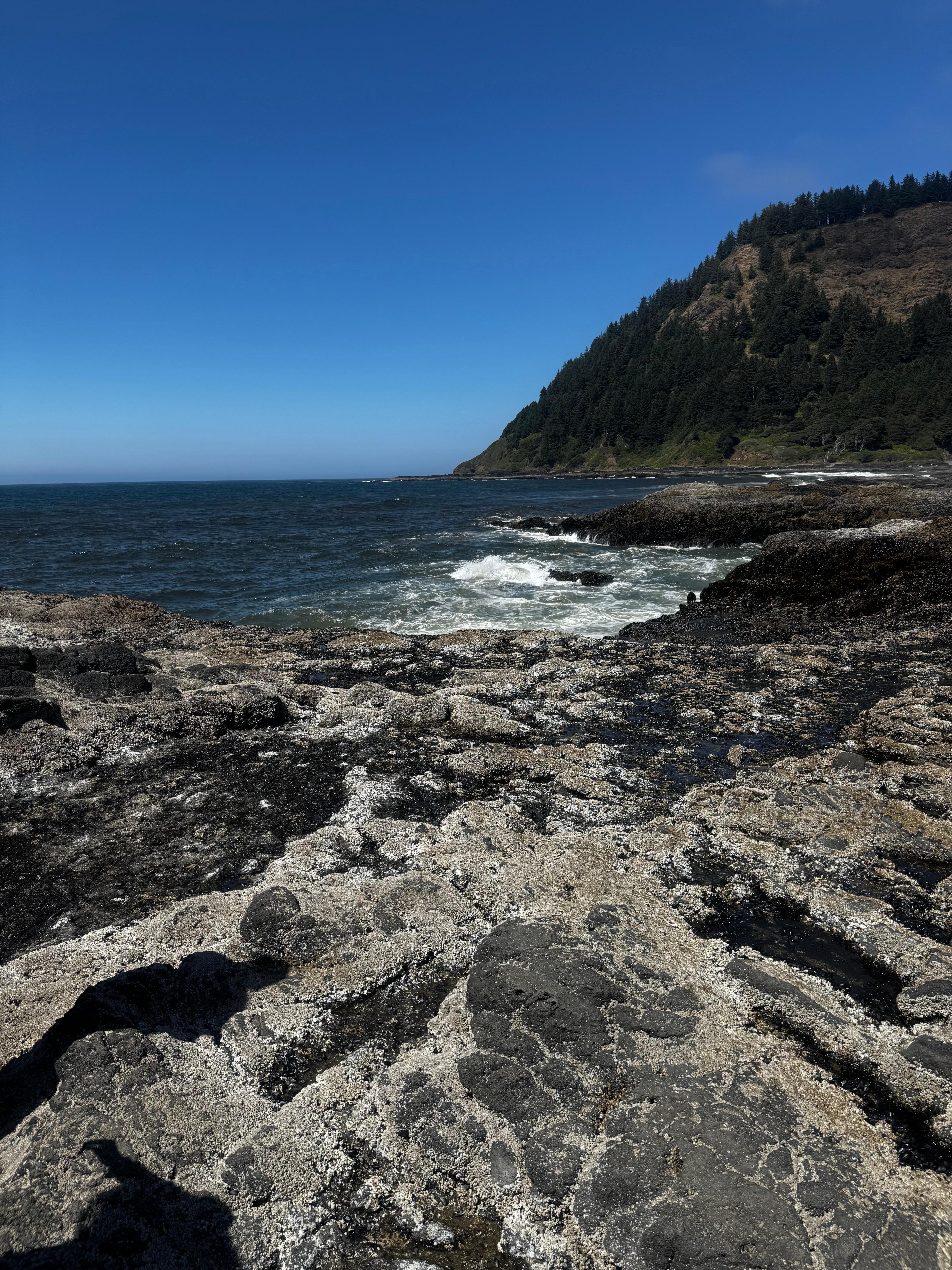 Beautiful view and tide pools next to Thors Well