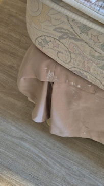 Cama suja de tinta