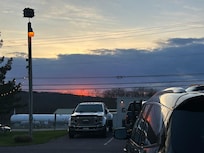Sunset directly out the room