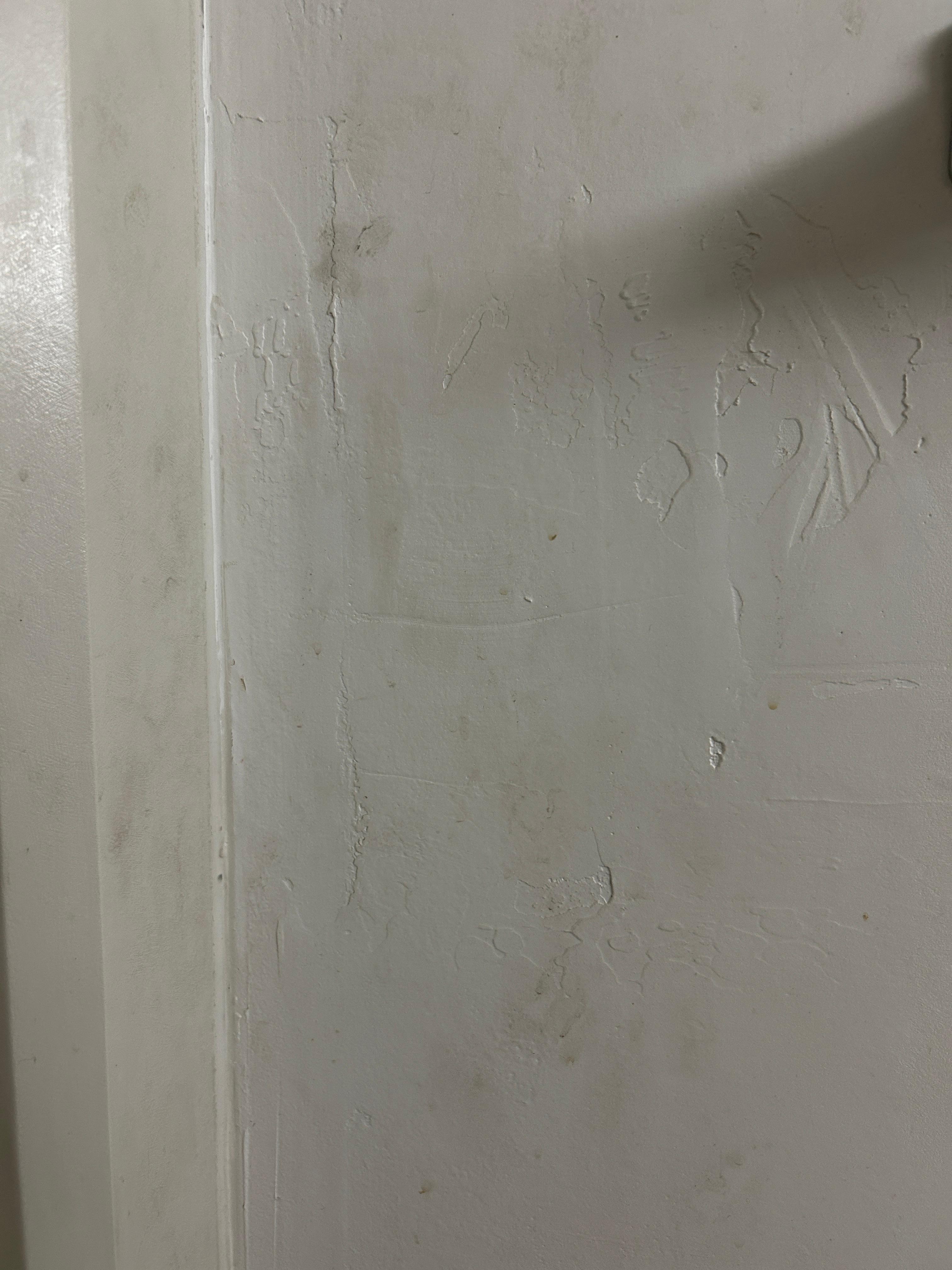 Wall outside shower