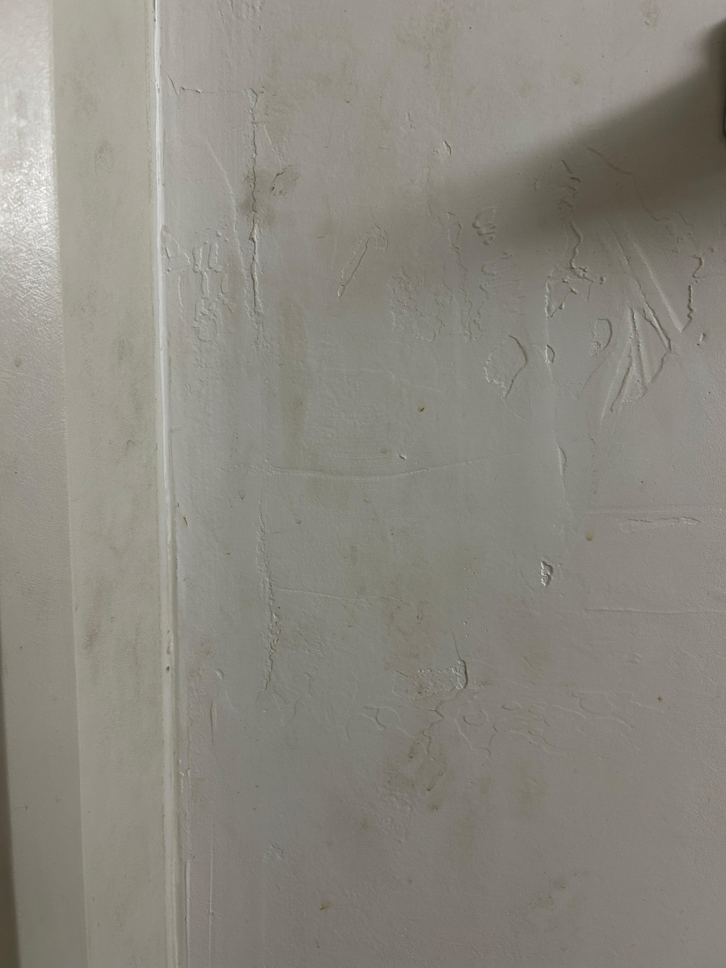 Wall outside shower