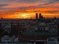 16階テラスからの日の出