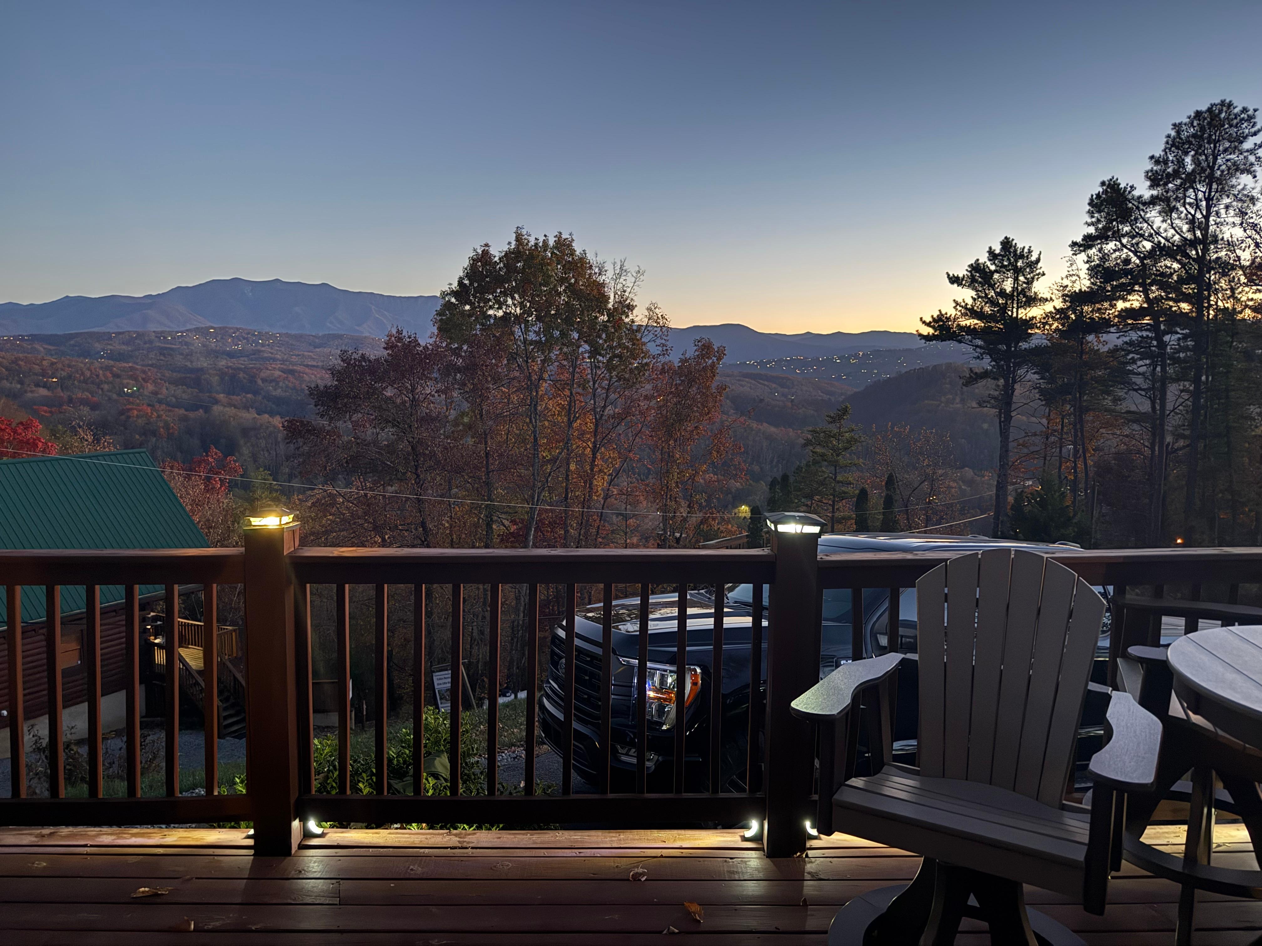 Afternoon view from deck
