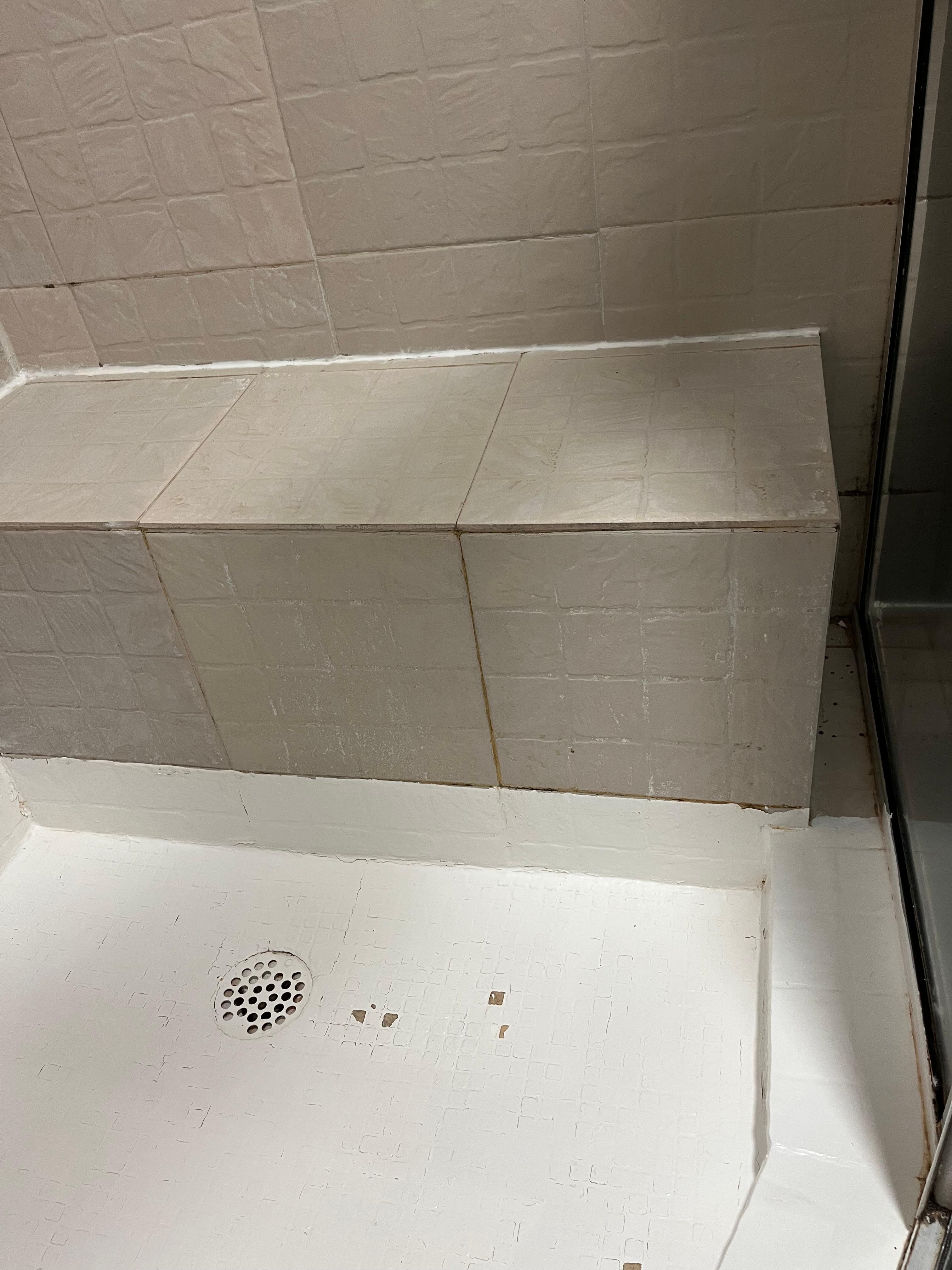 Shower - poor condition. 