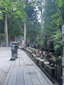 Cementary where shrine is nestled