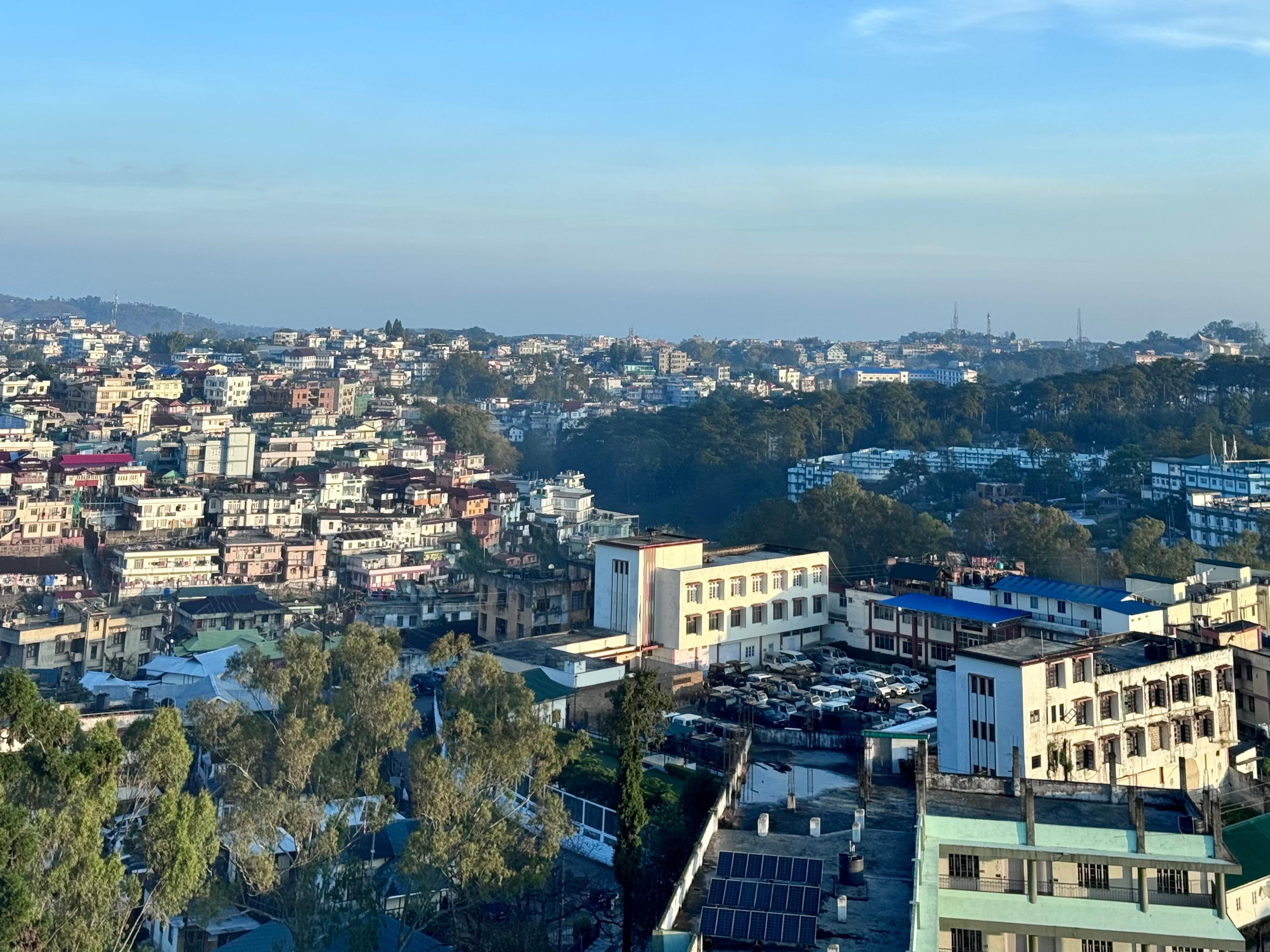 View of Shillong from our room