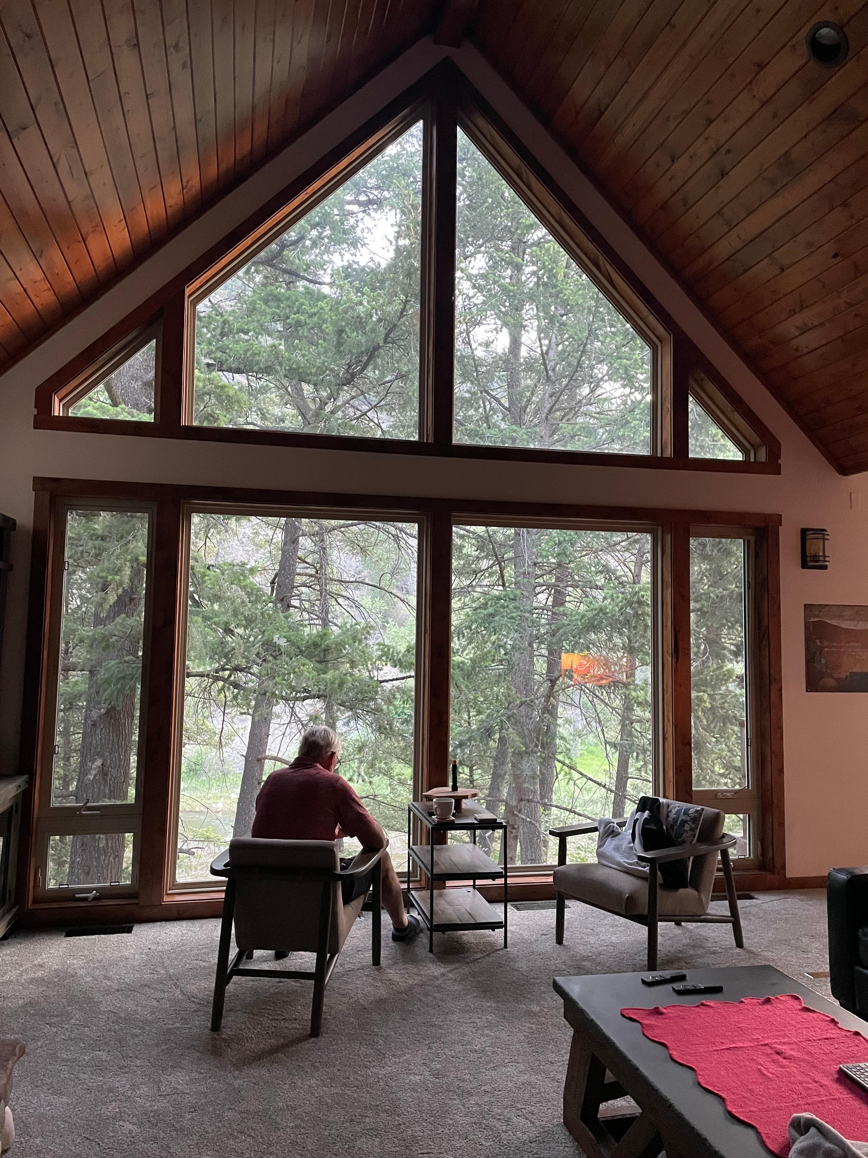 Morning coffee in living room