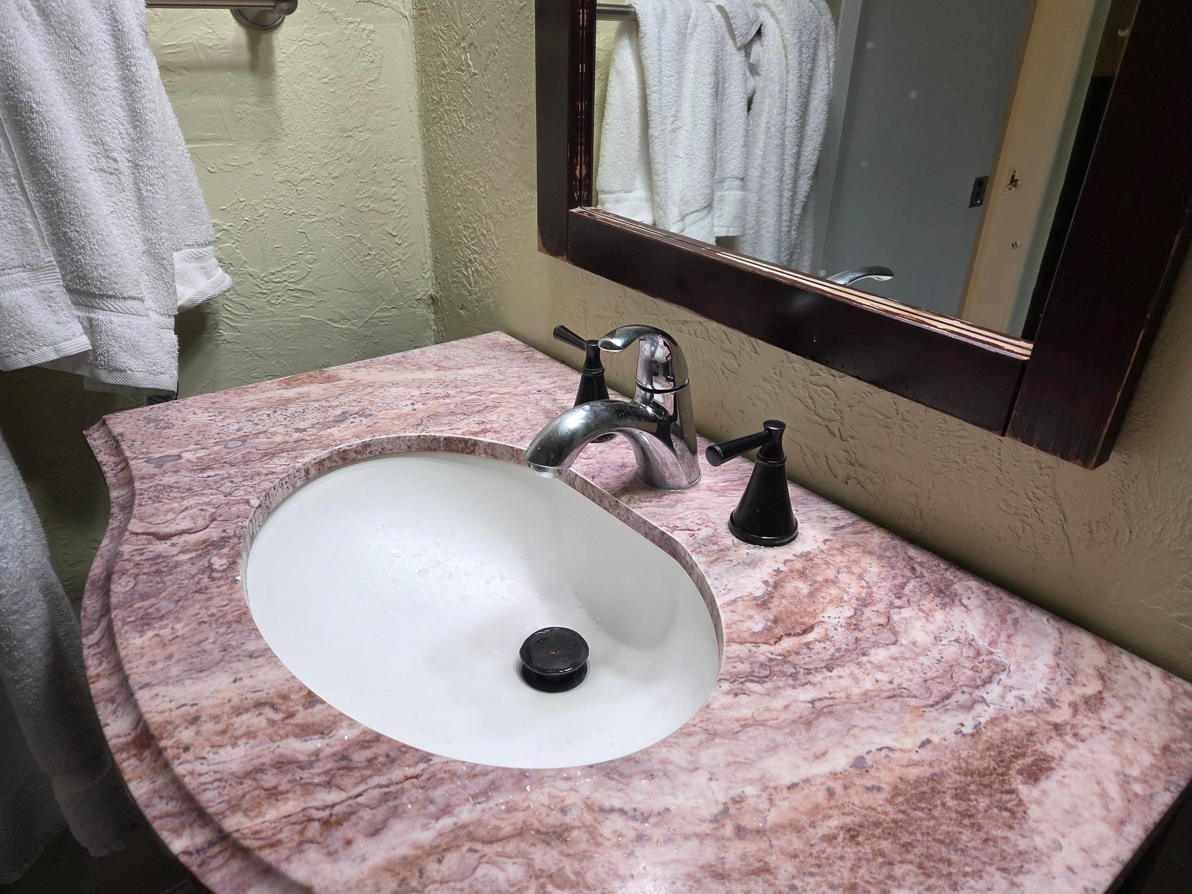 Vanity with two sets of fixtures - obvious plumbing issues