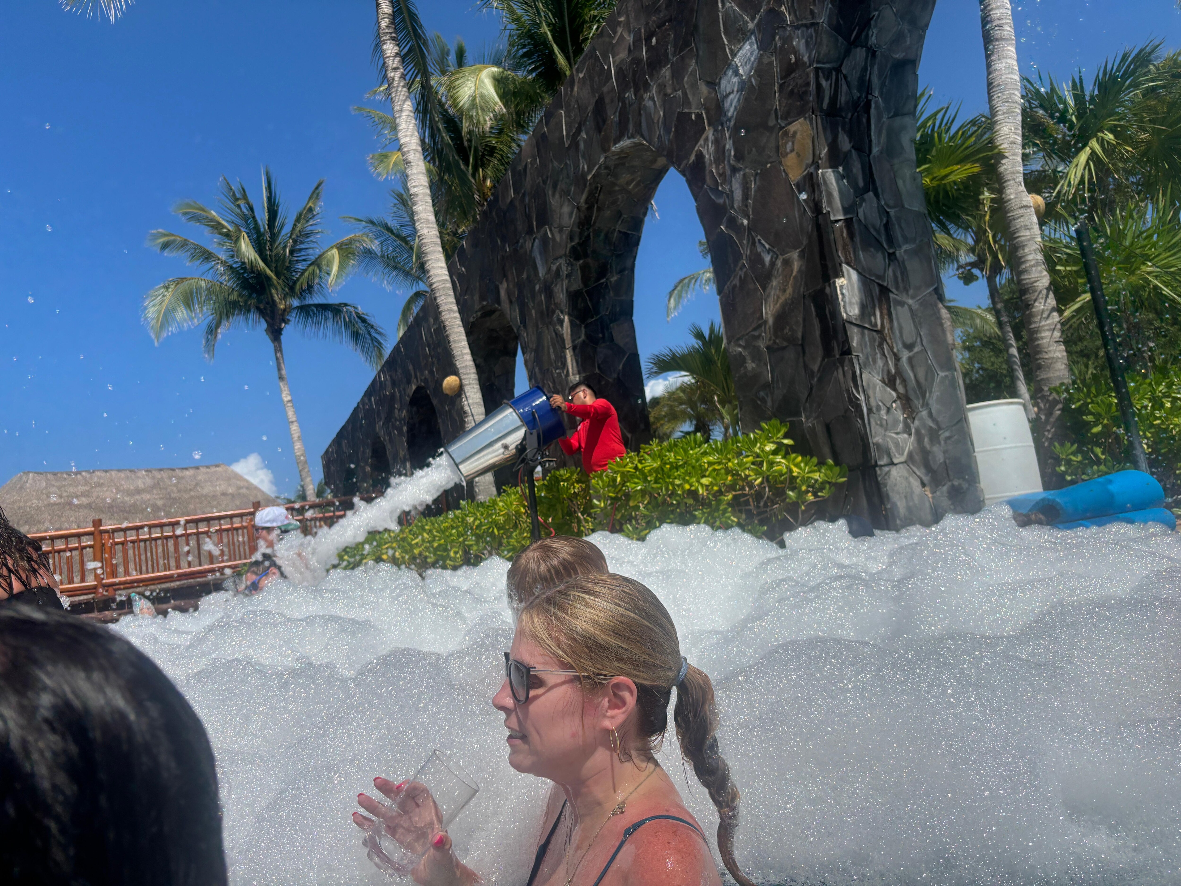 Foam party Sunday. 