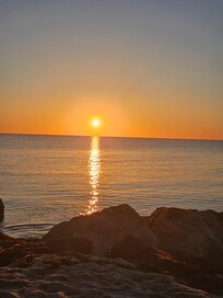 2 min drive to the beach to see the most amazing sunrise.