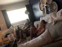 Plenty of room to chill after a day of swimming.