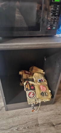 This is where the fridge was supposed to be..