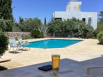 Cold beer, warm pool, hot weather… what’s not to like?