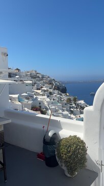 View from the walkway in front of our room