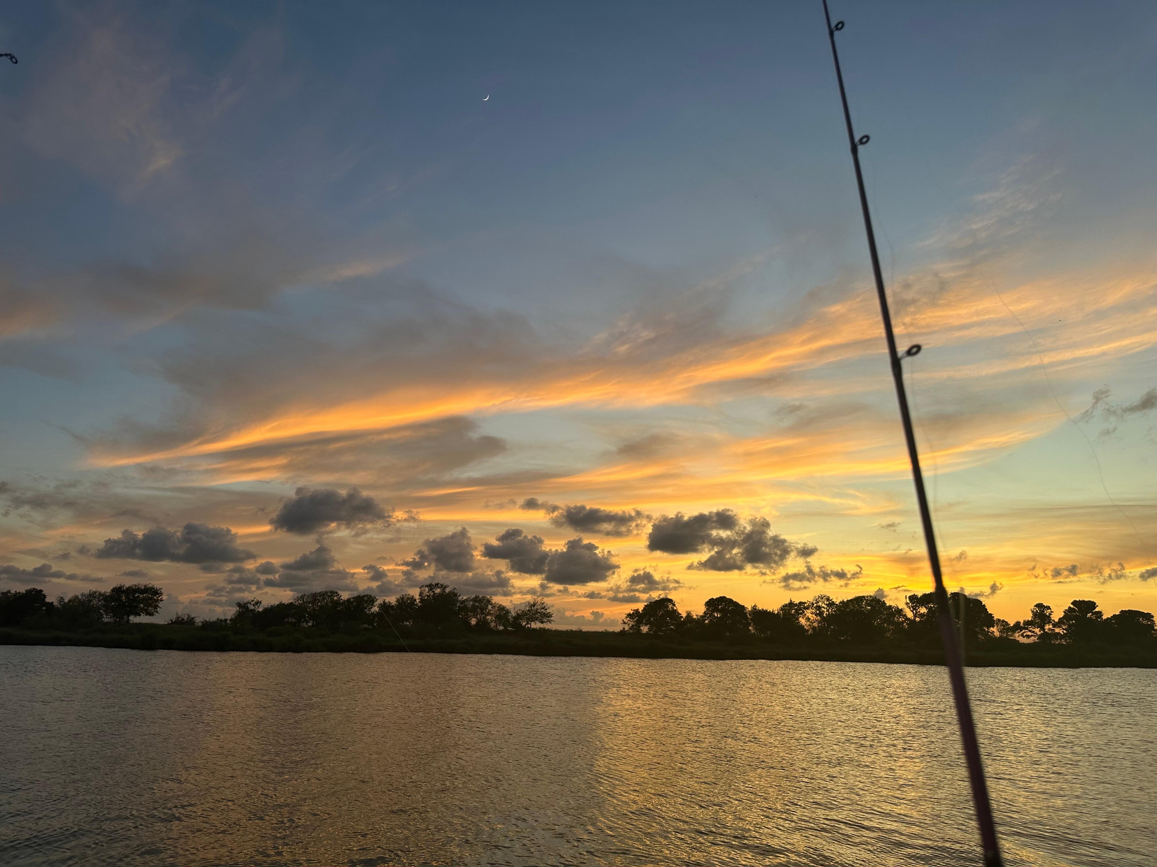 Sunset off the pier 