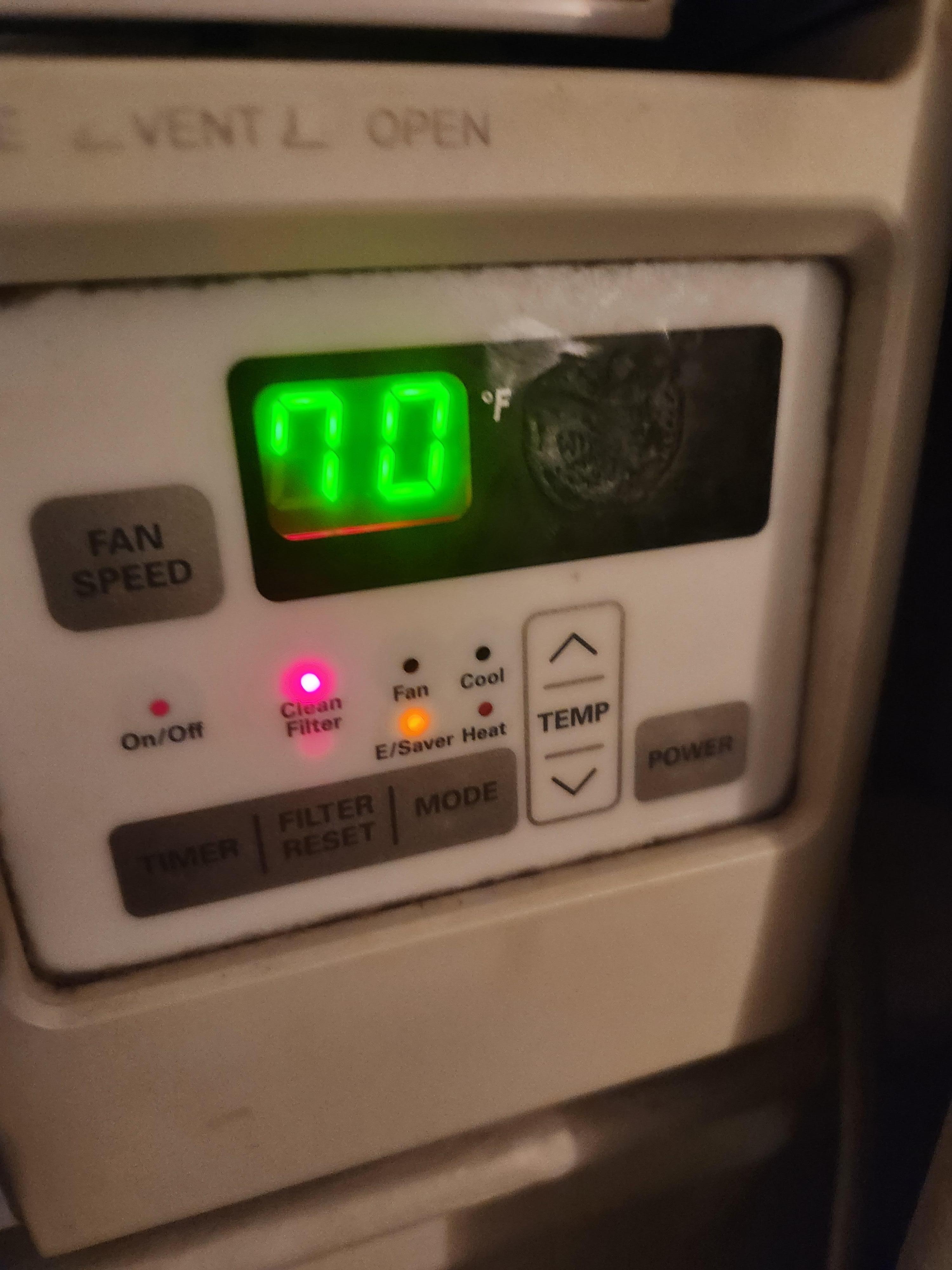 Both A/C units had the change filter light on