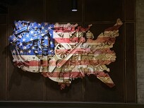 Beautiful artwork reflective of the ironworks theming