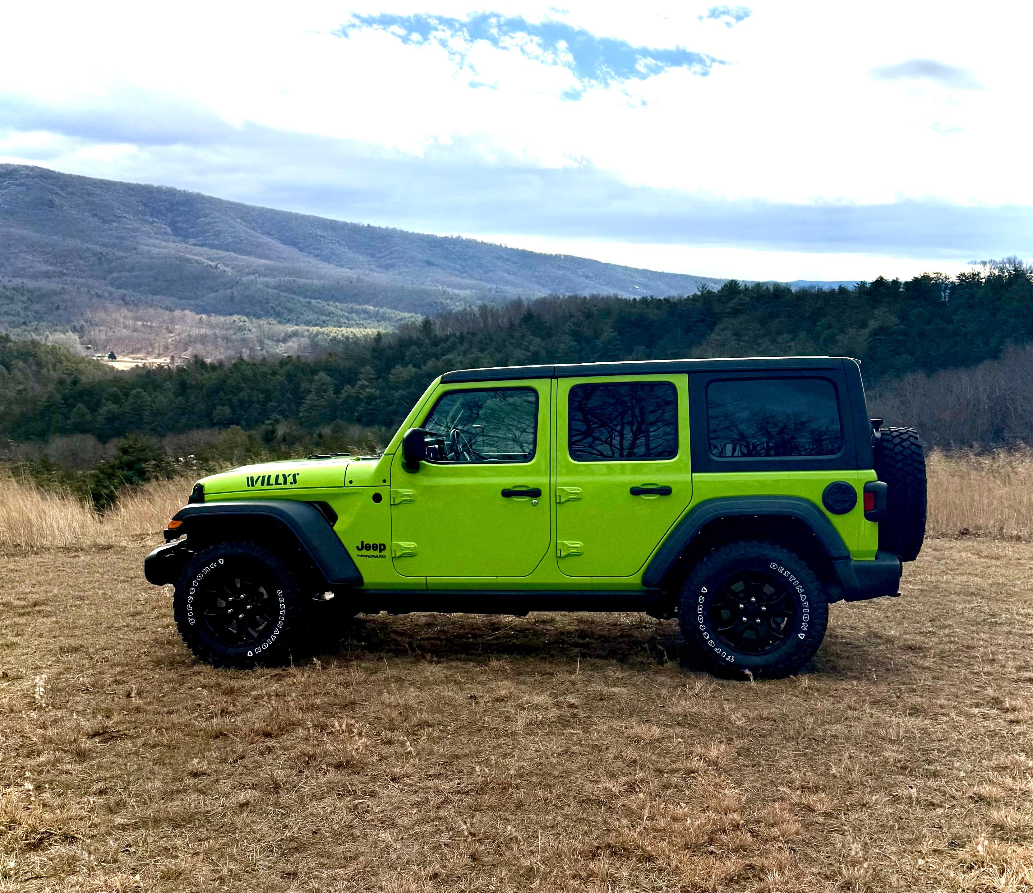 Took our new jeep for its first “offroad” to the back of the property