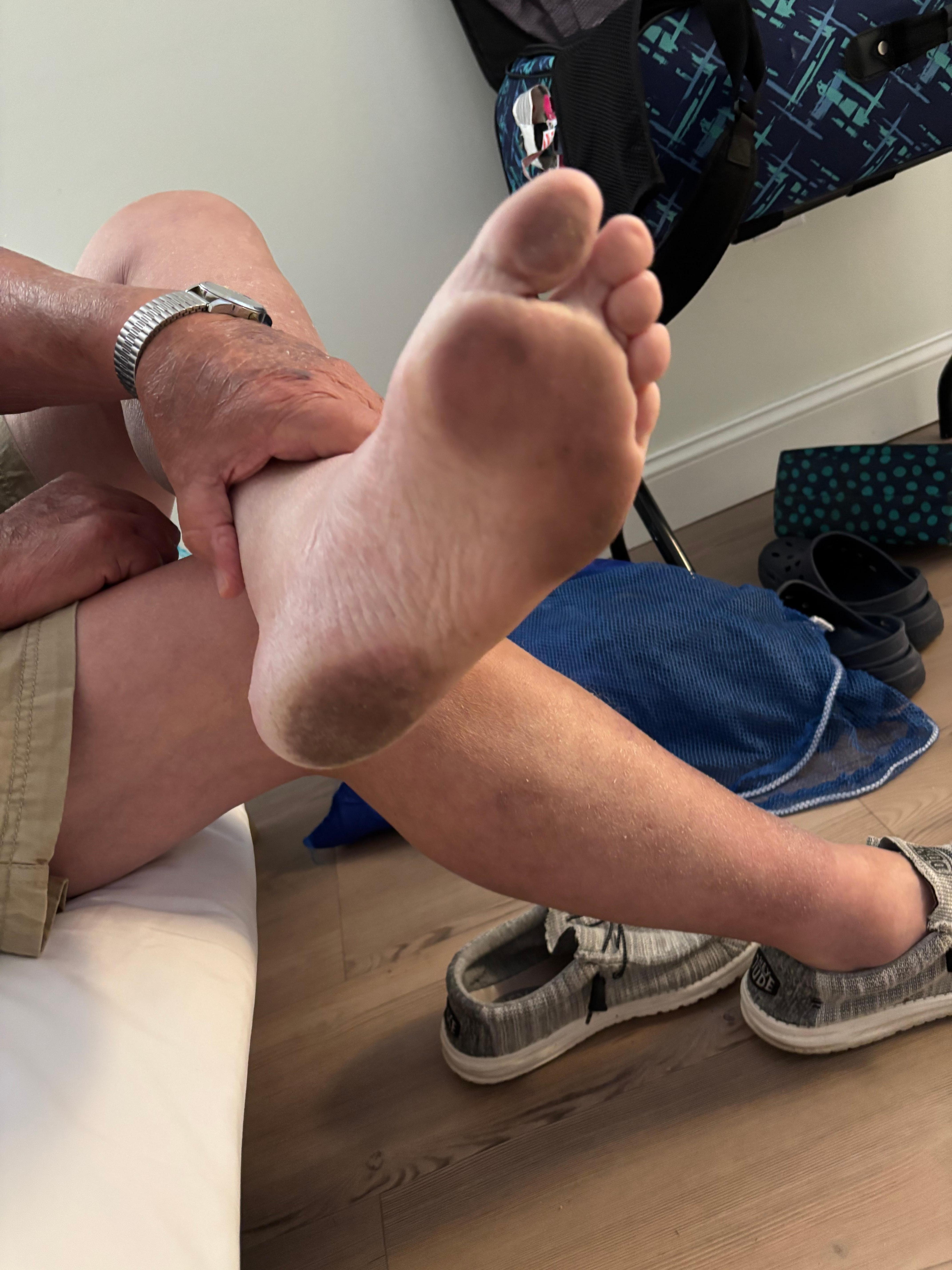 Dirt from the floor!