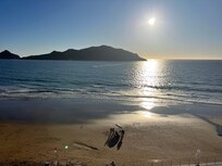 The view to the beach