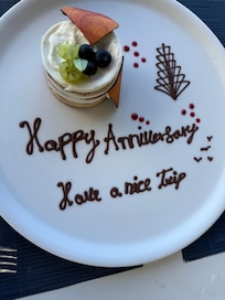 They surprised us on our last day. We celebrated our 40th anniversary.