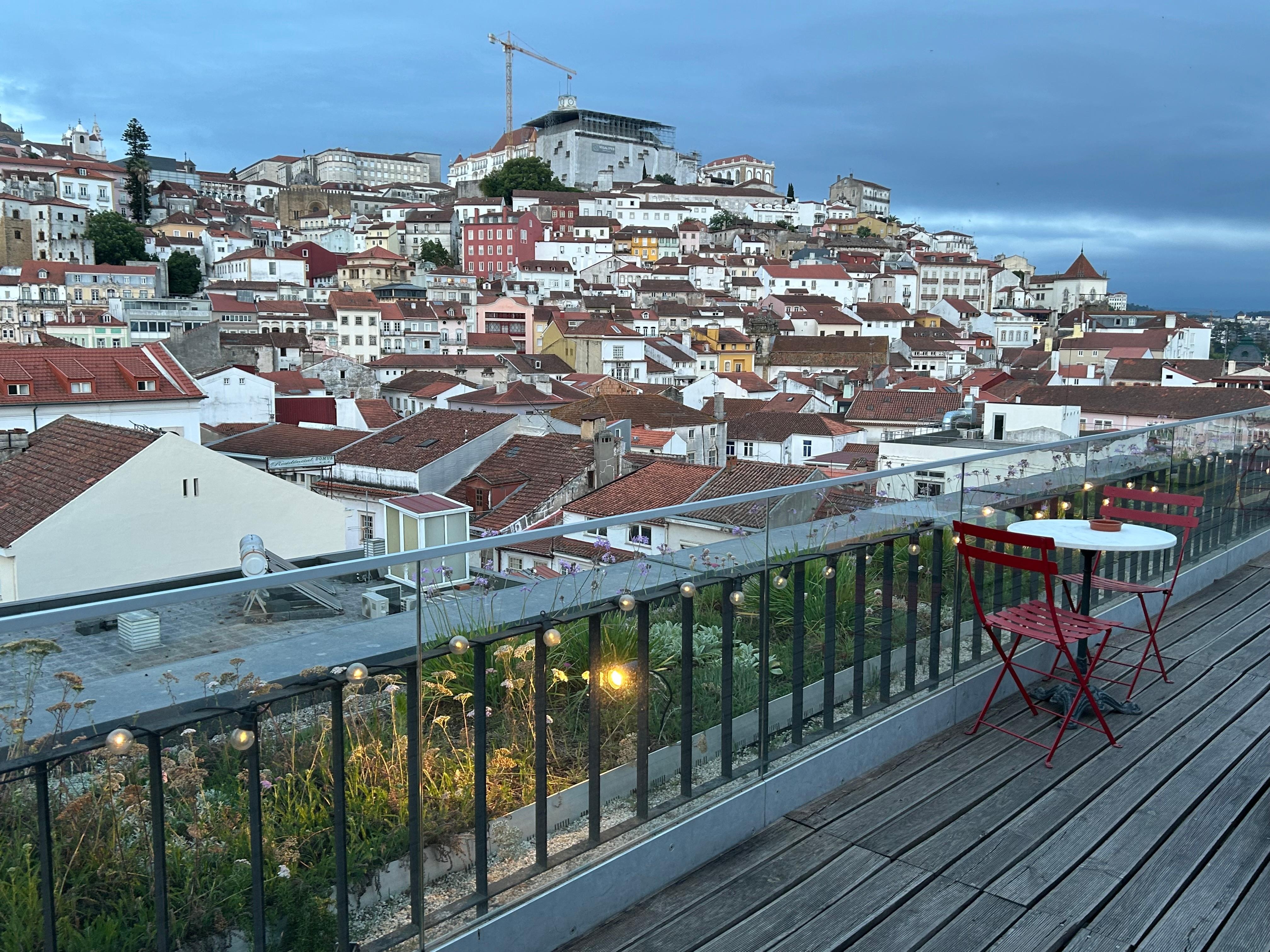 Von der Dachterrasse