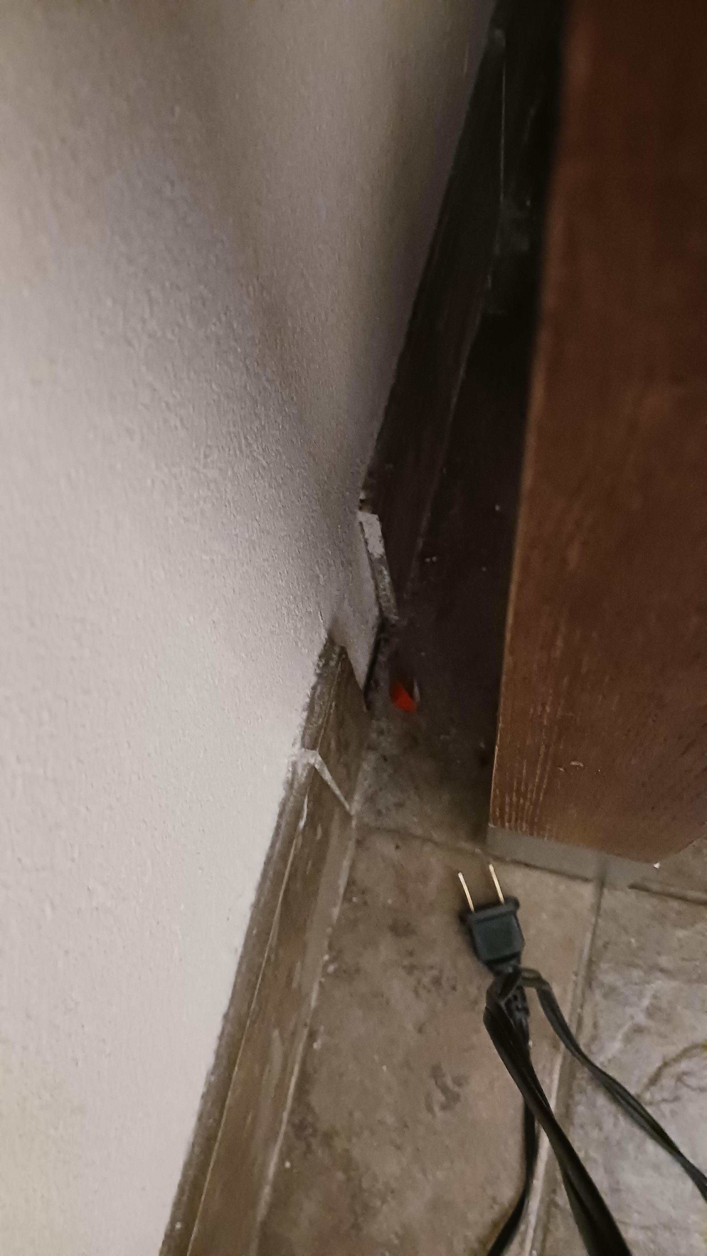 Told front desk about a towel under sink but yet they didn't see the red object that the plug was pointing at.