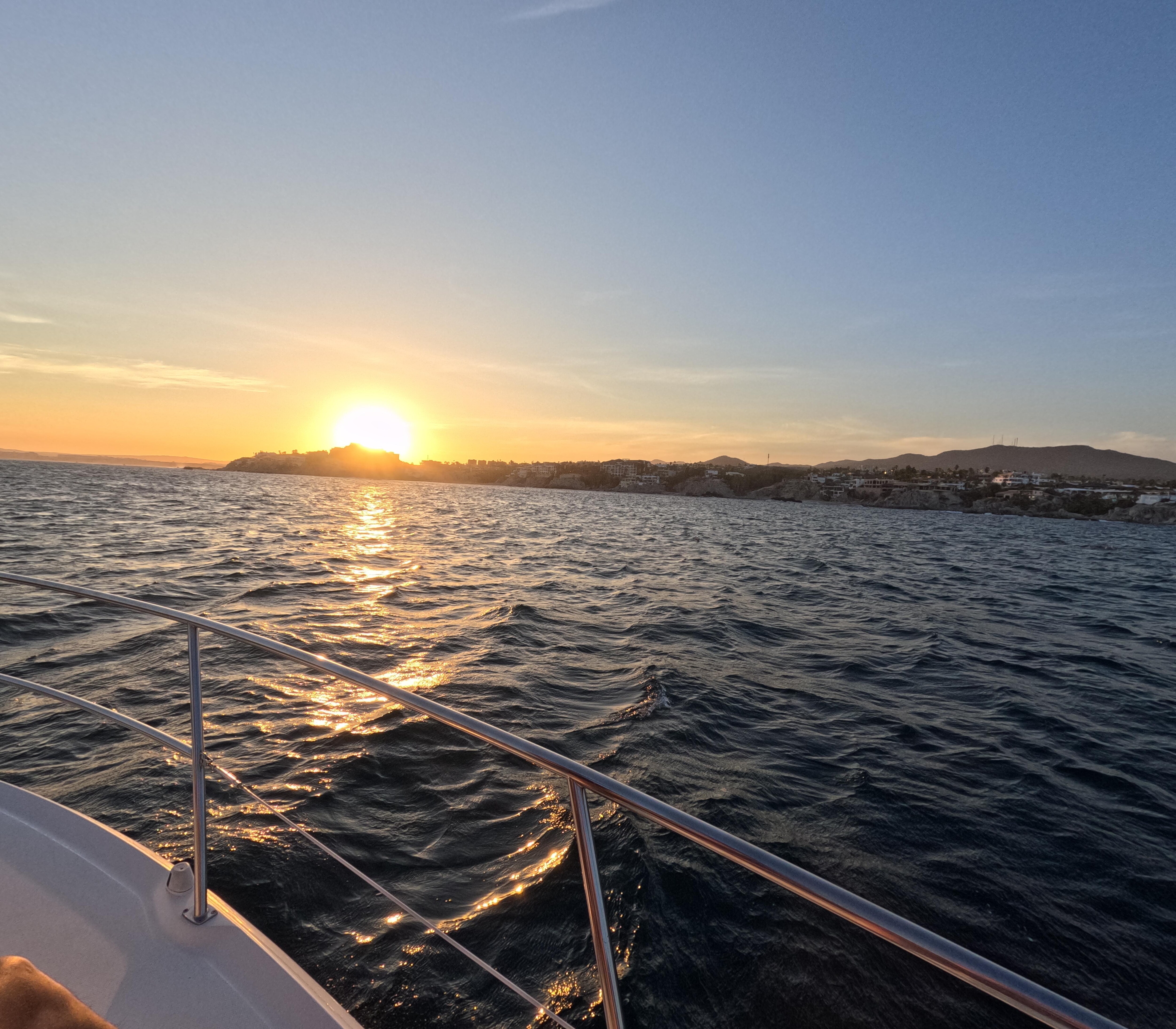 Sunset dinner on Yacht
