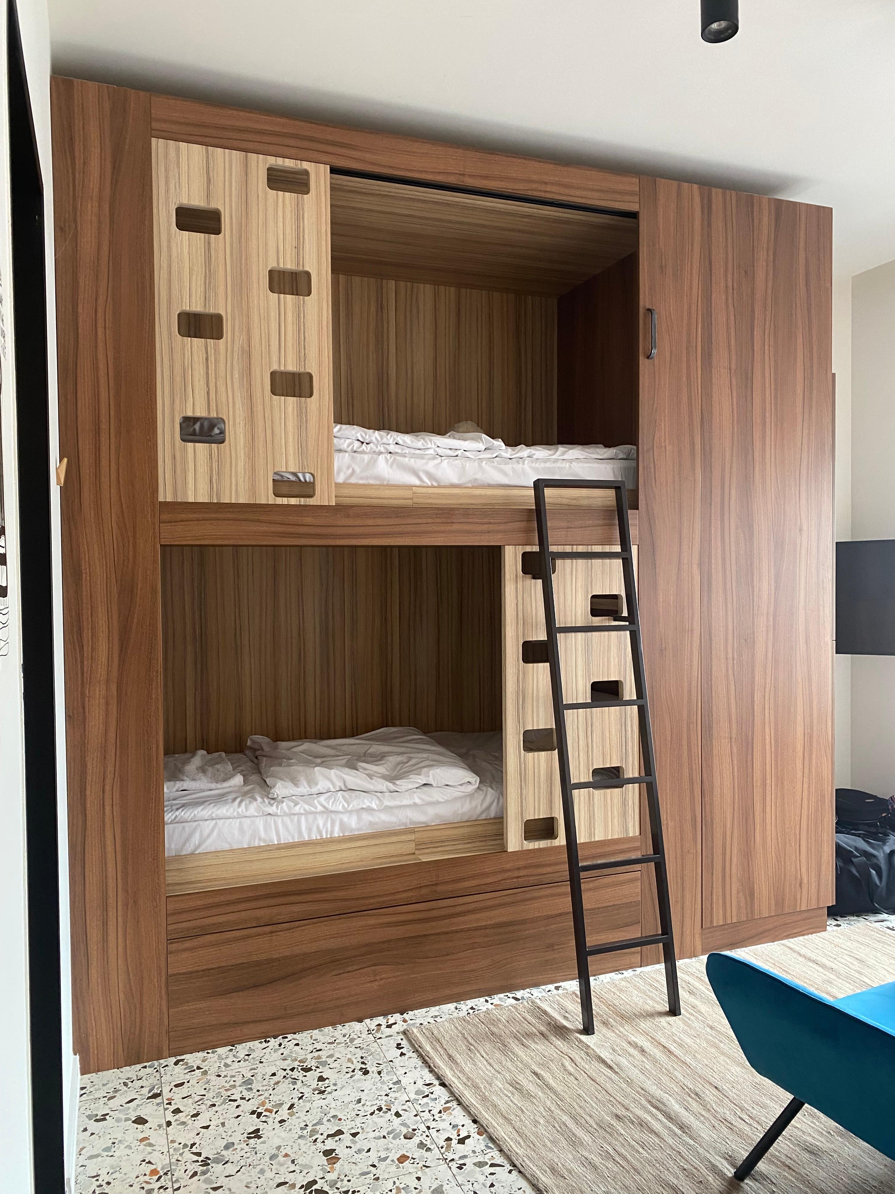 Bunk beds in family room