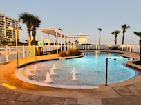 The heated pool was amazing!