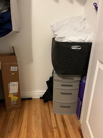 Plastic bin for clothes