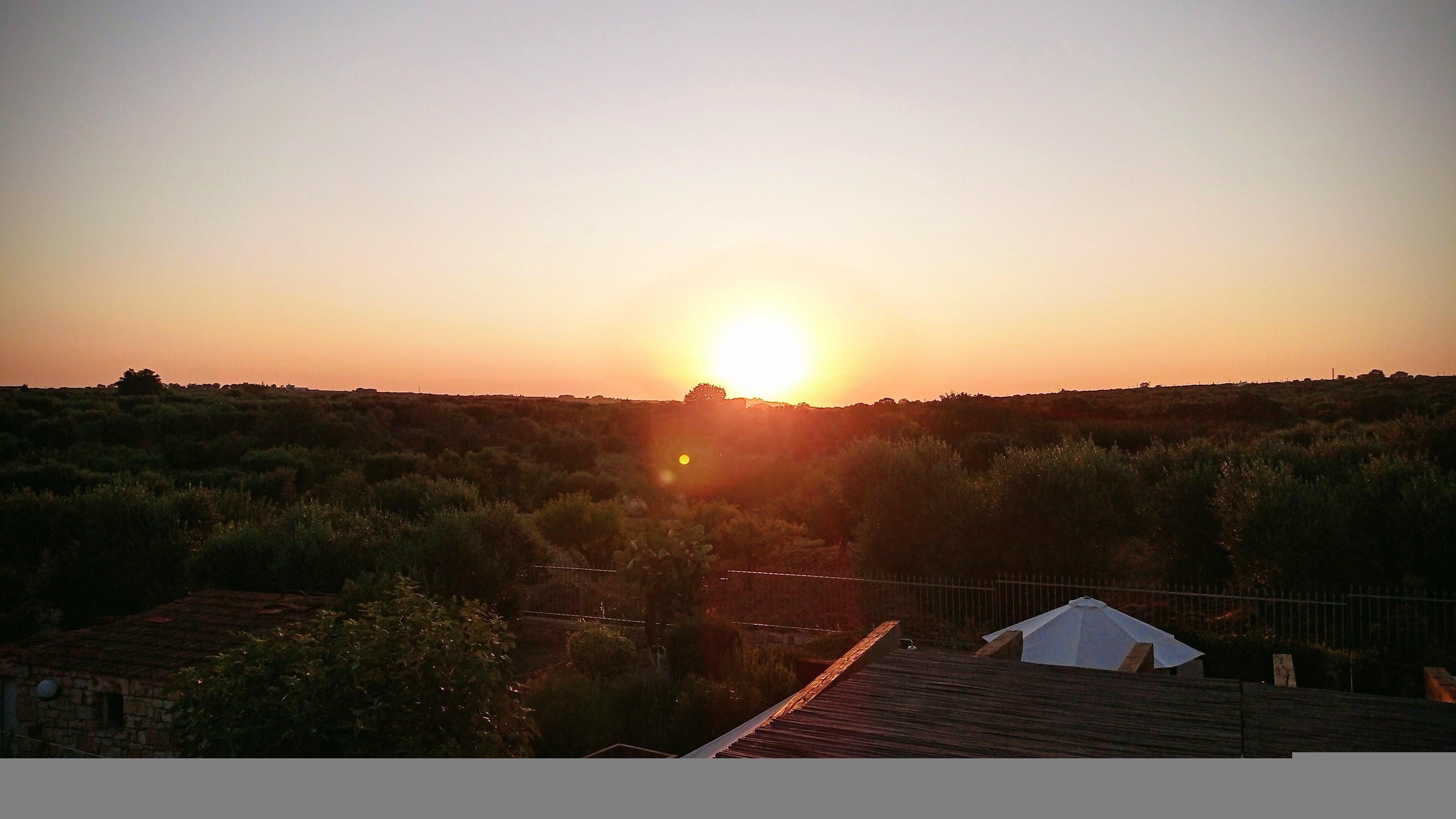 Puesta de sol desde la terraza superior