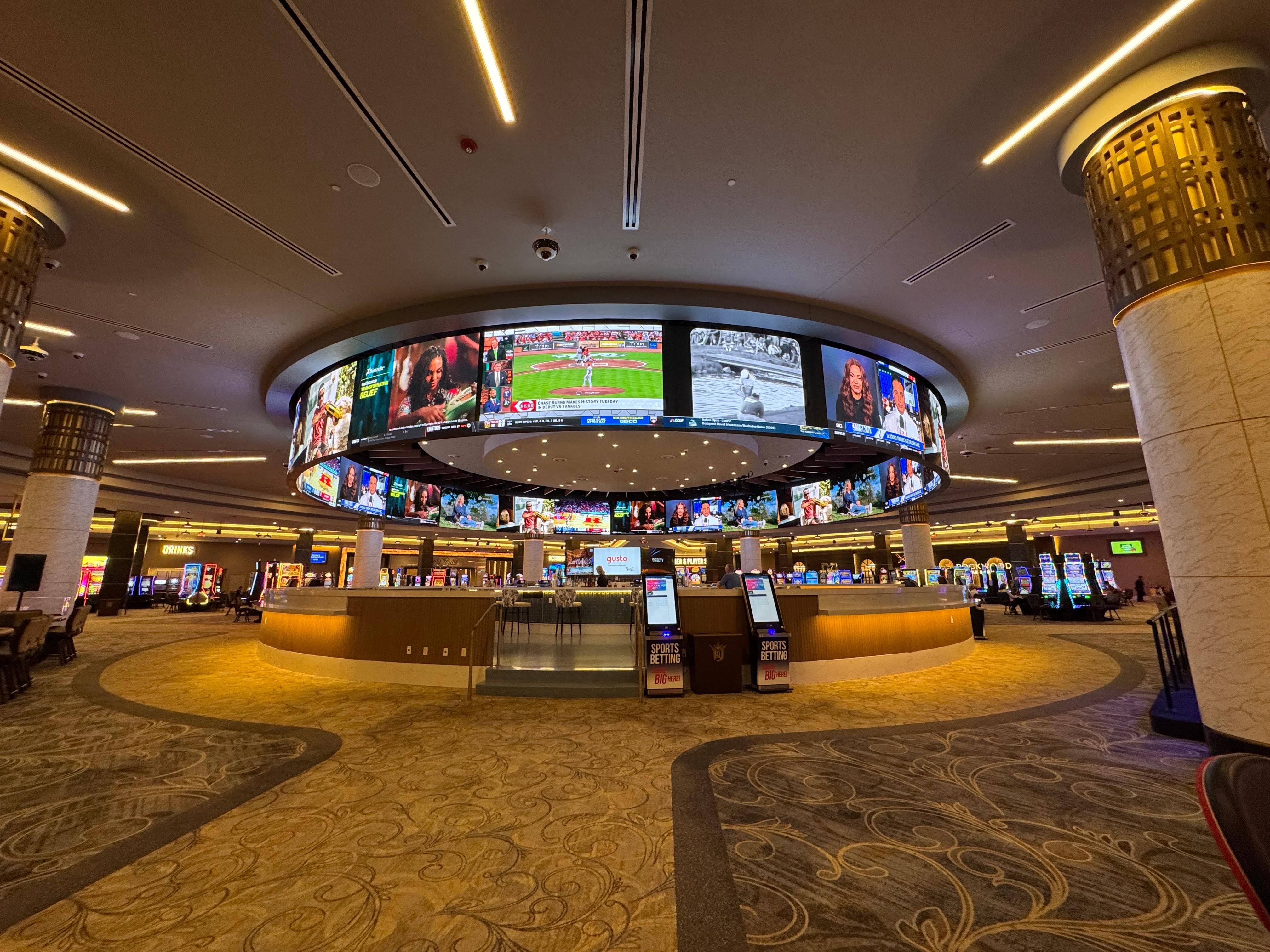 Bar inside the smoke-free casino