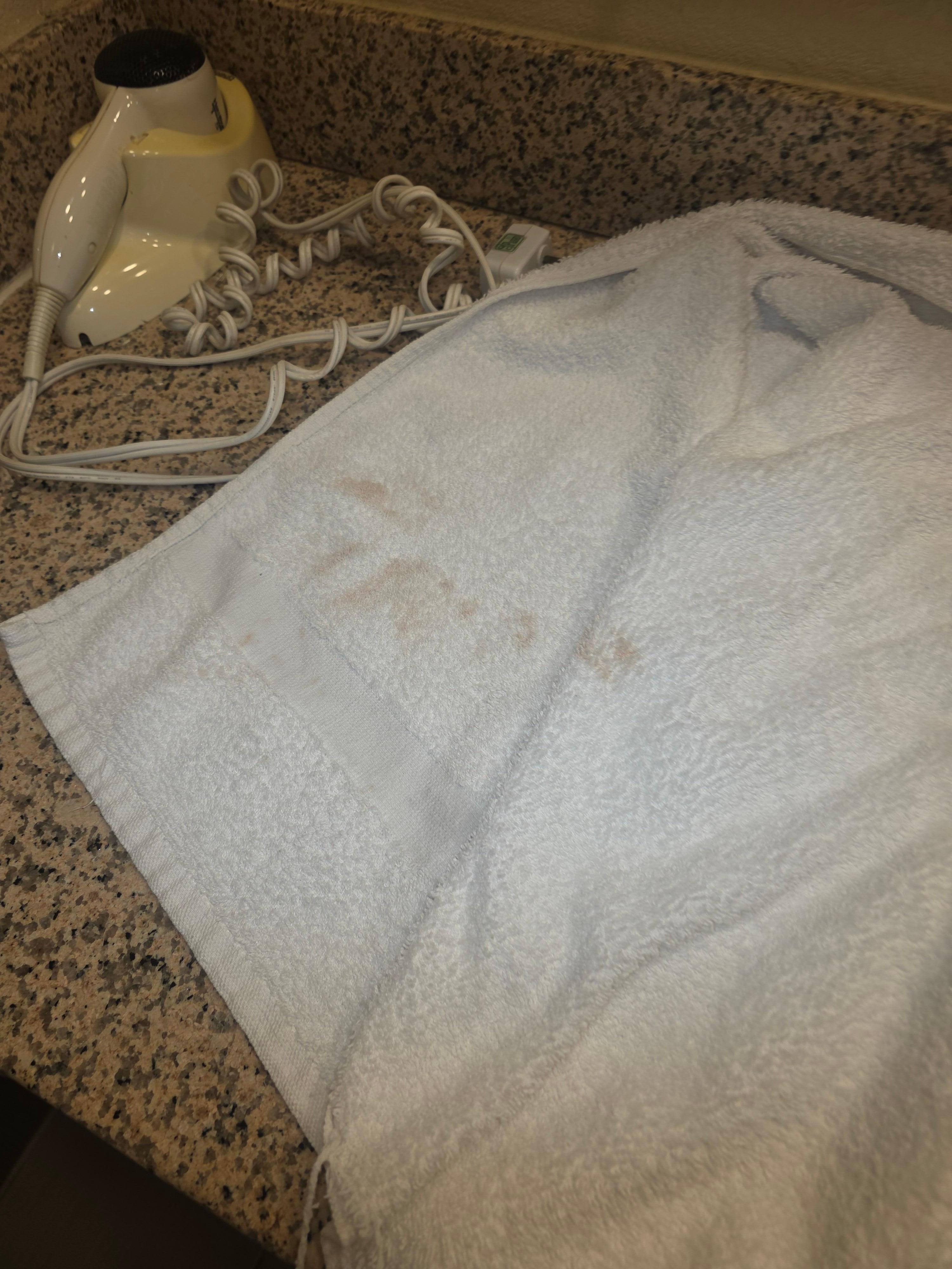 Dirty towels with blood stains