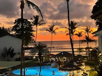 Sunset just after we got to our room