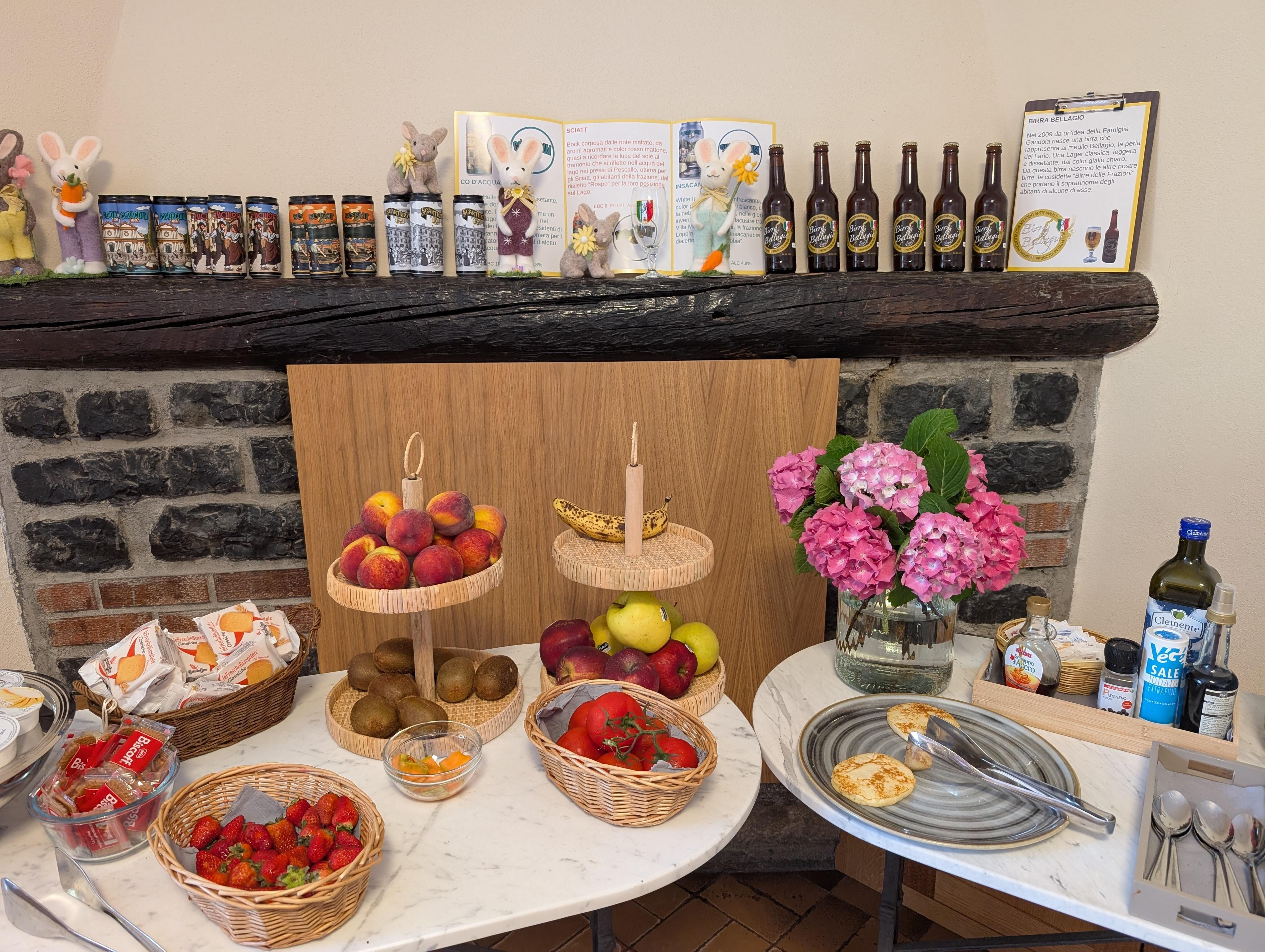 One corner of the breakfast buffet