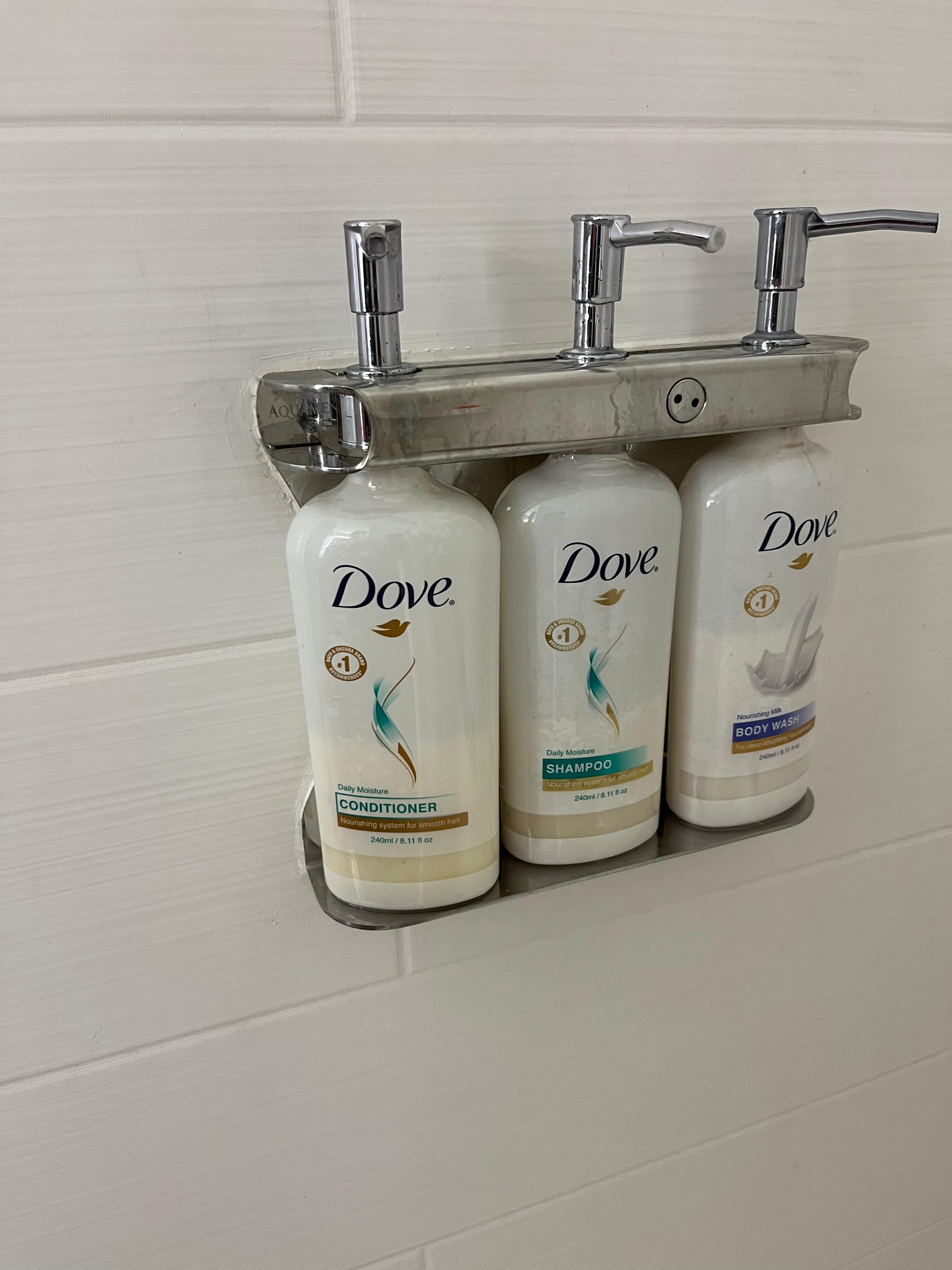 Shower: bath wash, shampoo & conditioner