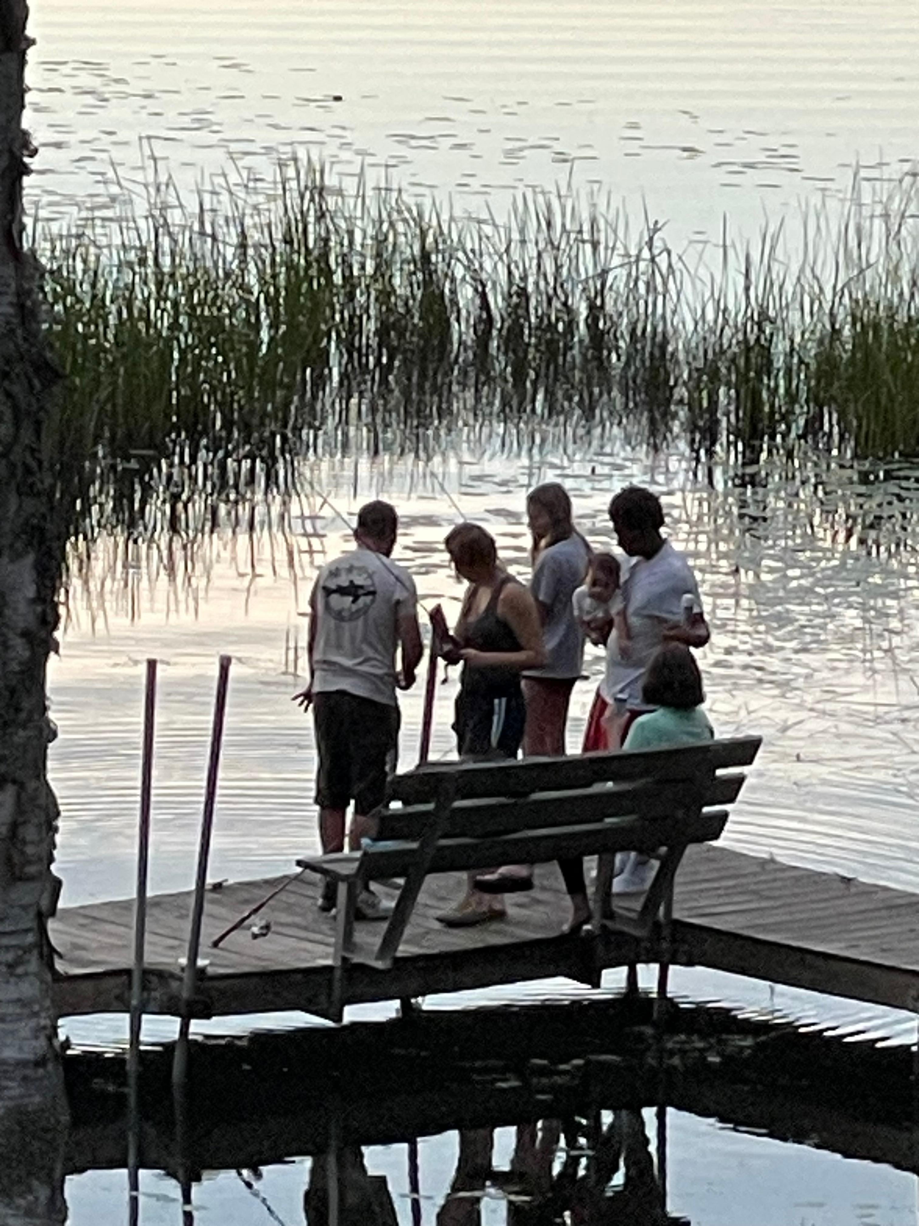 Enjoyed fishing from the dock!