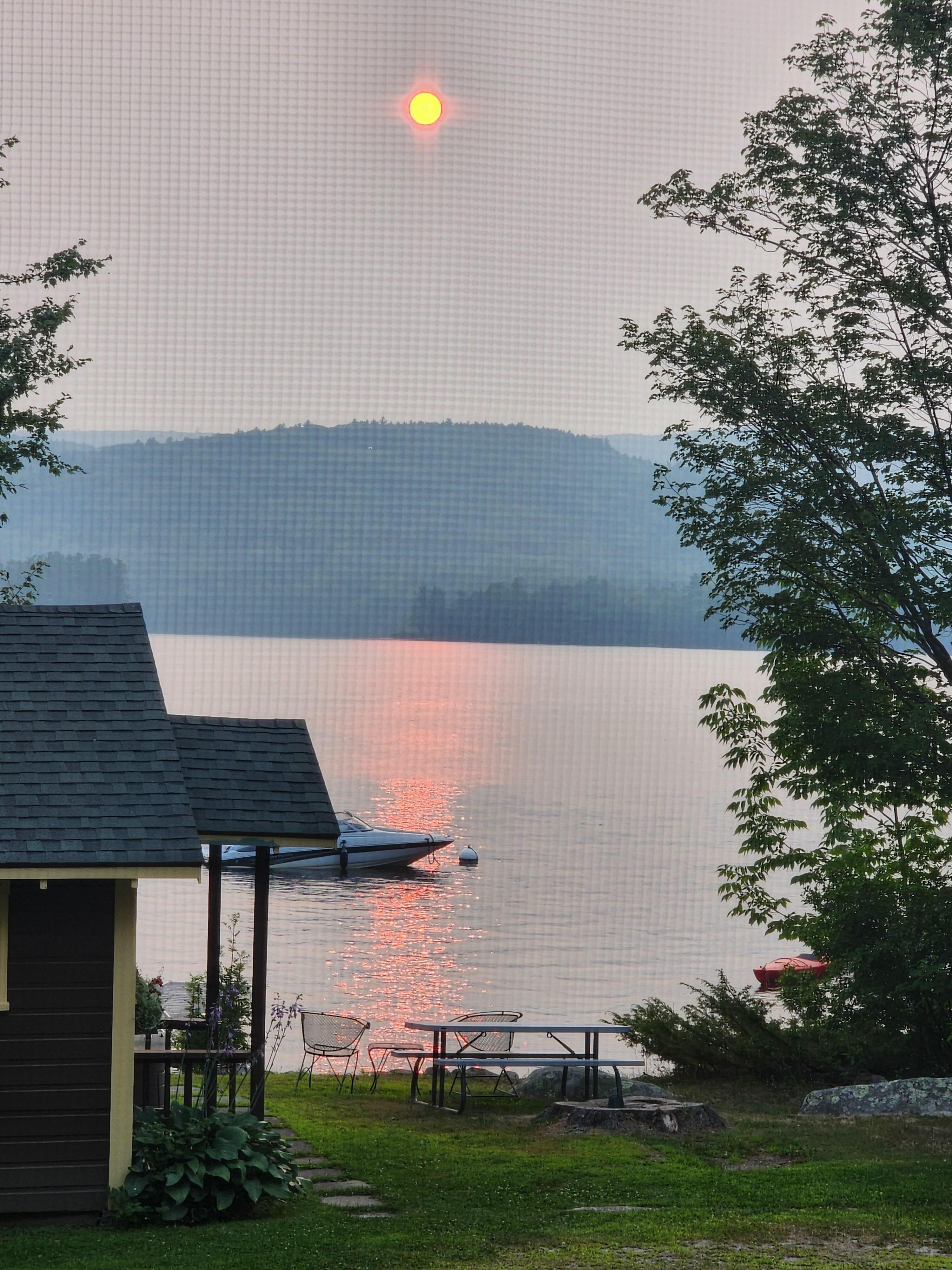 Picture of sunset seen from our kitchen !