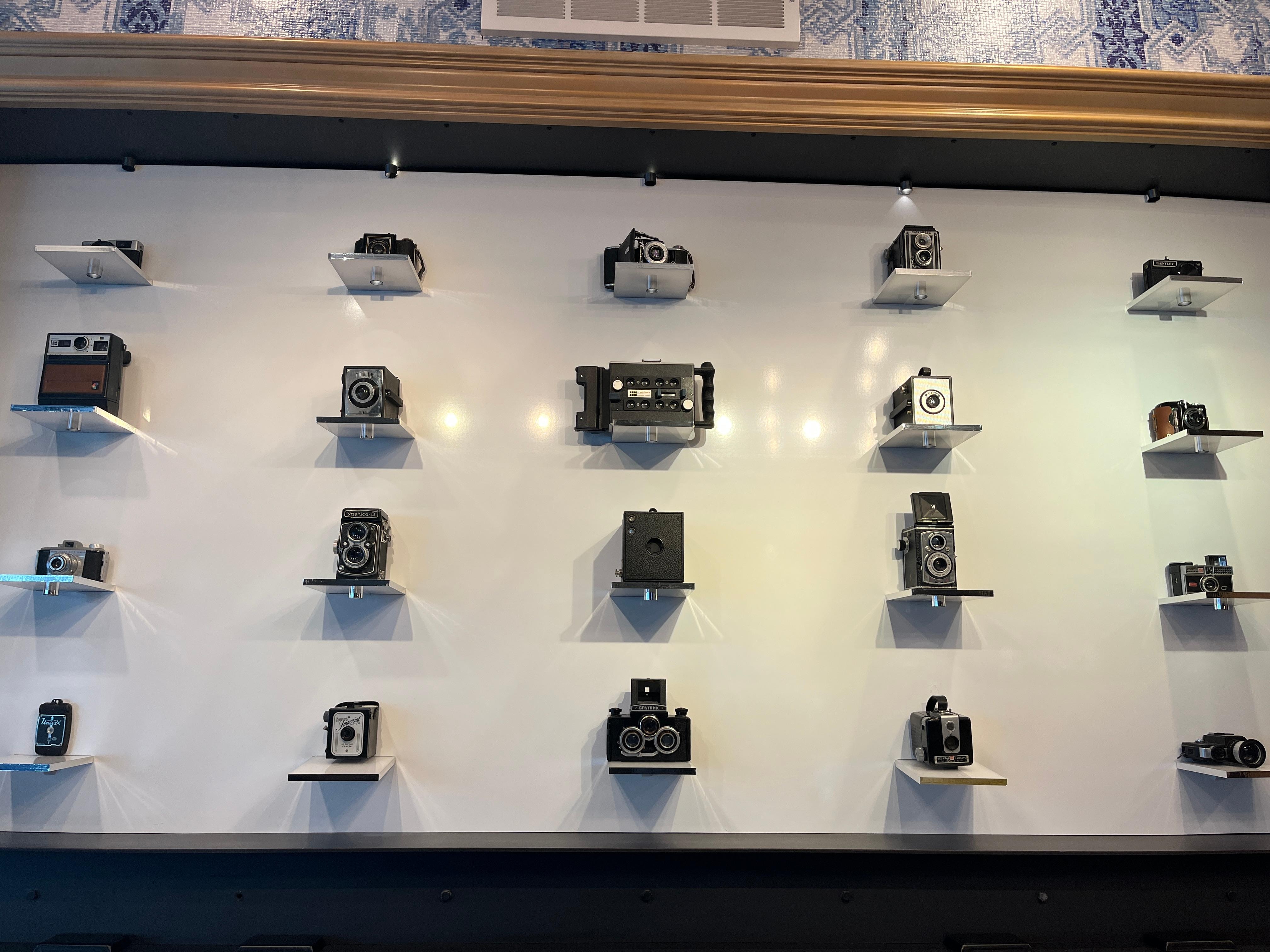 Camera collection on main floor