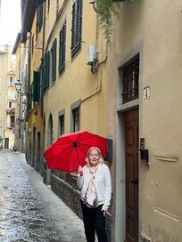 Outside our Florence flat