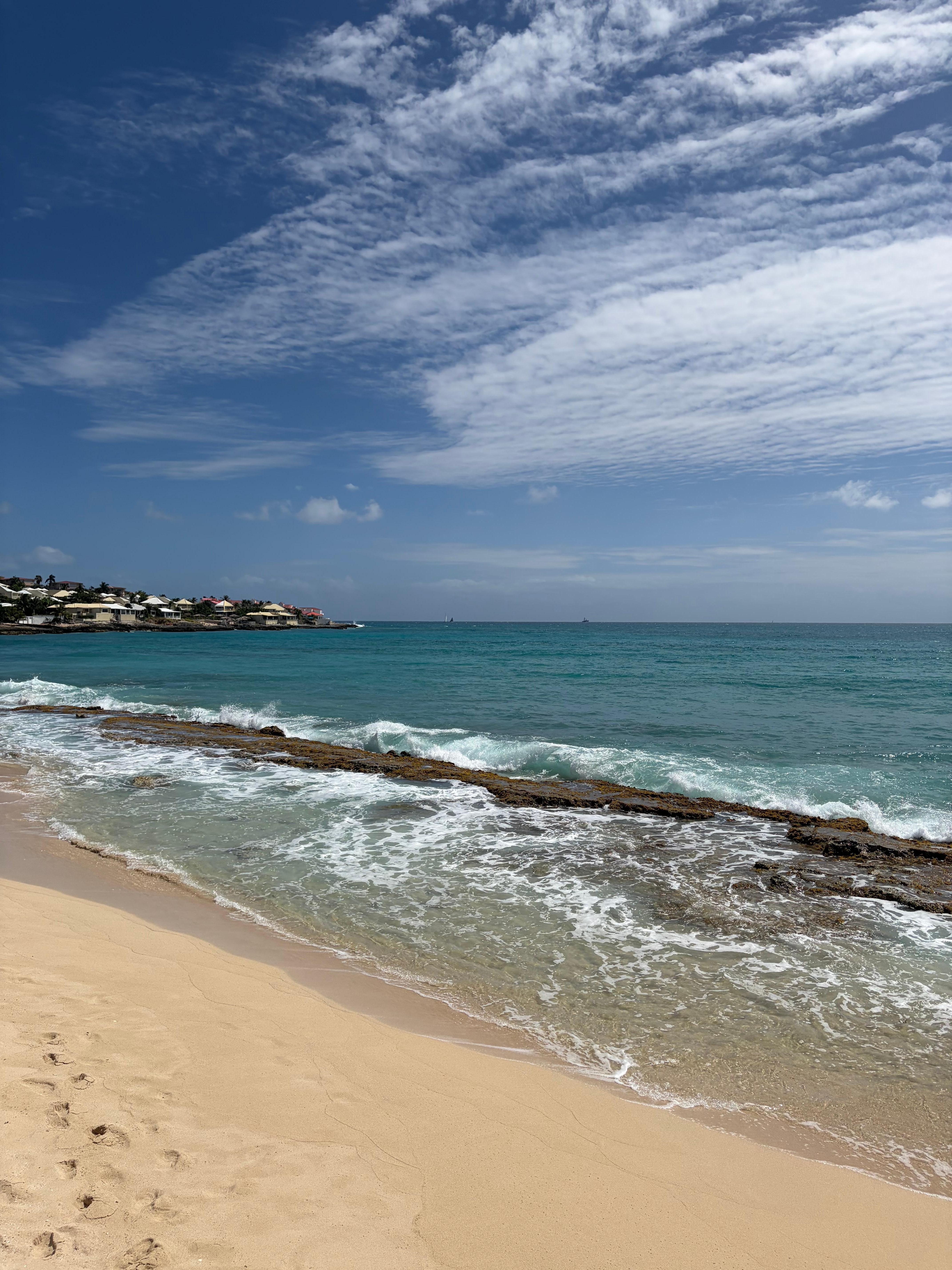 Beach in front of hotel