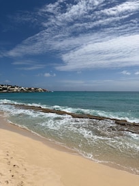 Beach in front of hotel