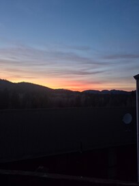 Sunrise from the deck
