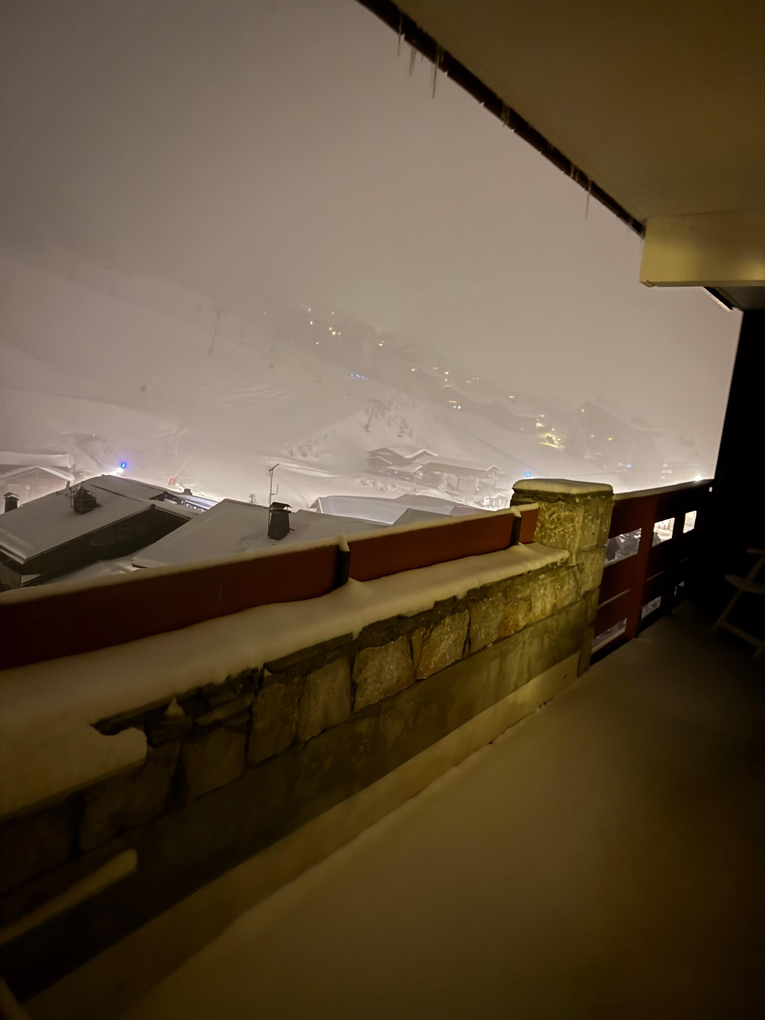 Night view from prior balcony. 